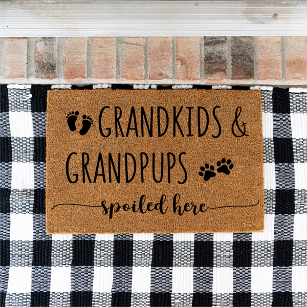 Welcome Home Coir Doormat, Personalized Outdoor Doormat, Custom Door Mat for Housewarming Gift or New Home Decor