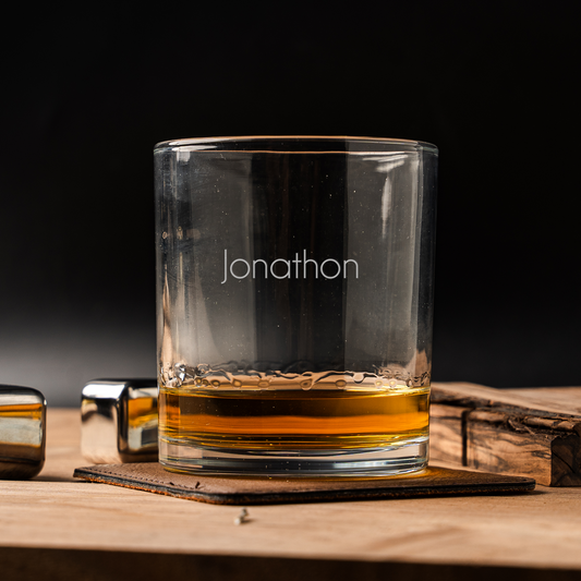 Personalized Whiskey Glasses - Custom Name or Text