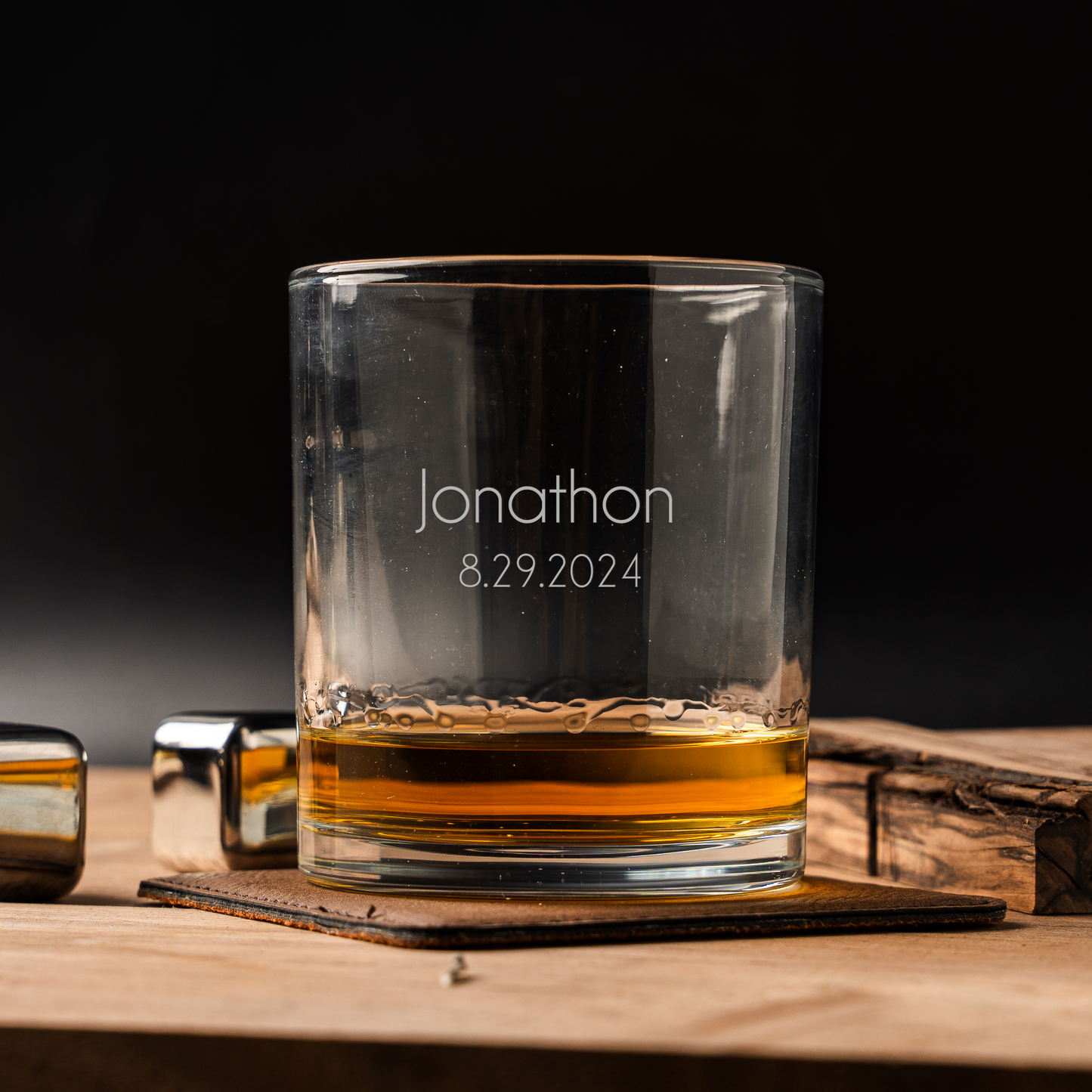Personalized Whiskey Glasses - Custom Name or Text
